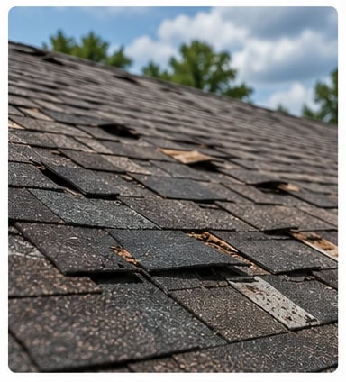 Missing or Lifted Shingles After Storms in baton rouge